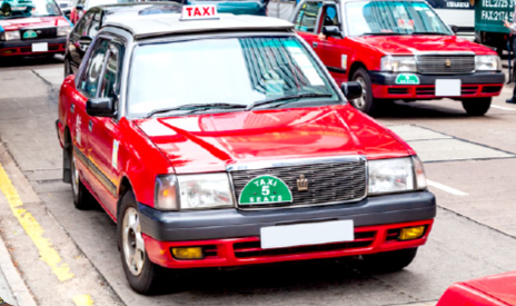 Image of Red Urban Taxi